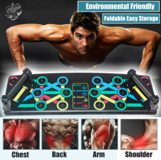 12 in 1 Push Up Board System Foldable Workout Portable Trainer for Home Fitnes